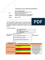 Informe Sistematización de Evaluación Diagnostica