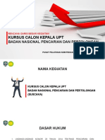 Kursus Calon Kepala Upt: Badan Nasional Pencarian Dan Pertolongan