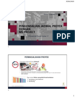 Pengendalian Jadwal Proyek Dengan Ms Project