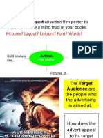 What Do You Expect An Action Film Poster To Look Like? Create A Mind Map in Your Books