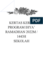 Kertas Kerja Program Ihya 2