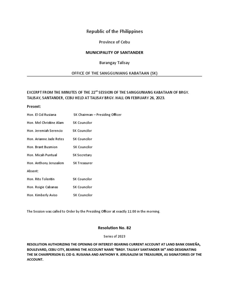 Resolution 82 PDF Government