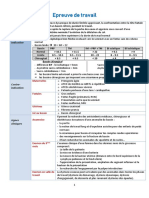 Epreuve de Travail