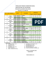 Jadwal PTS 2021