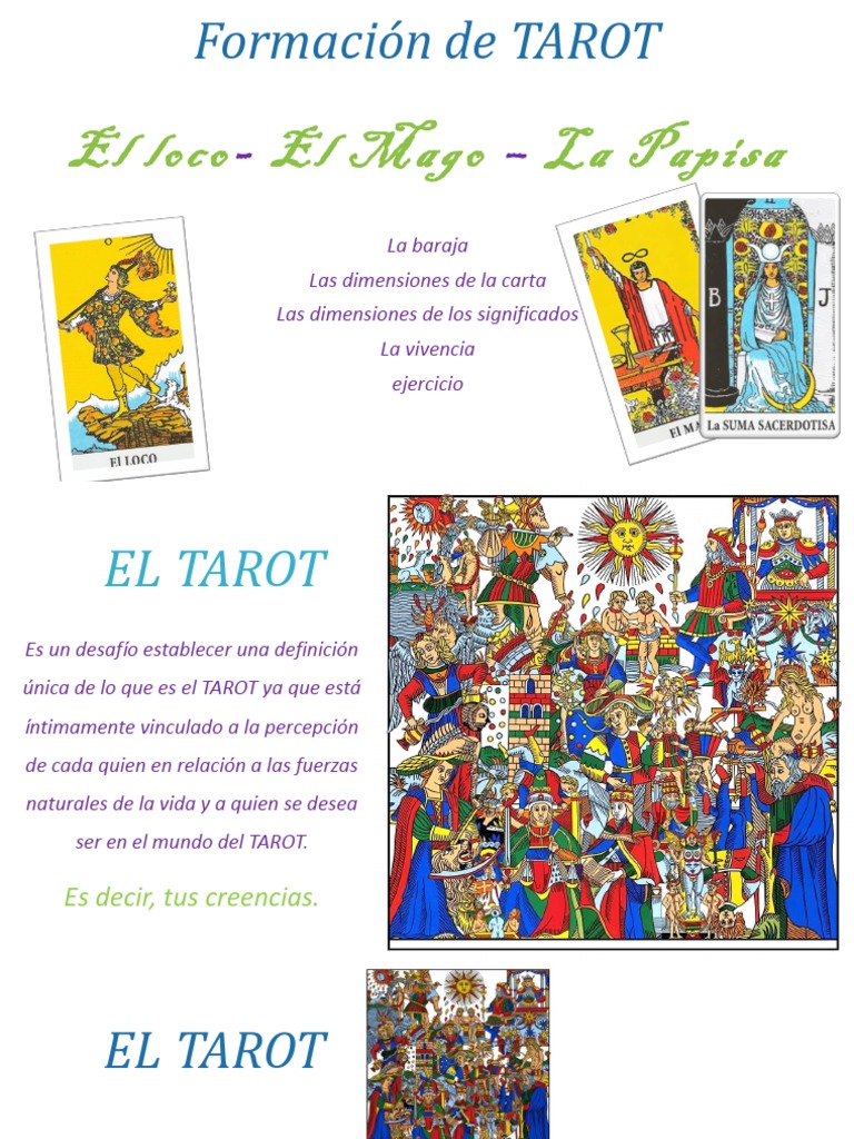 CLASE 2 Curso de TAROT ARCANOs MAYORES | PDF | Imagen | Tarot