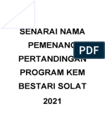 Senarai Pemenang KBS 2021