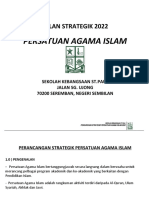 Pelan Strategi Persatuan Ag Islam 2022.