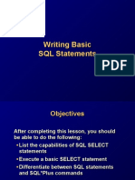 Writing Basic SQL Statements