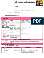 I. Datos Informativos:: Participan El Domingo de Ramos