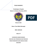 Tugas Mandiri 2 Pembelajaran Terpadu Dosen: Dr. Marien Pinontoan, M.PD