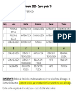 Horario de Clases 2023