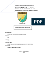 Universidad de Huánuco: "Año Del Bicentenario Del Perú:200 Años de Independencia"