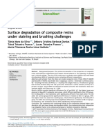 Surface Degradation of Composite Resins Under Staining and Brushing Challenges