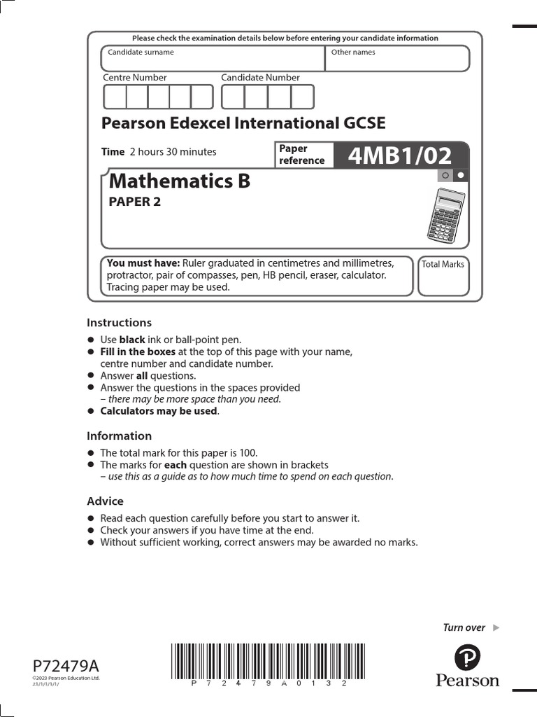Igcse past paper mathematics b pdf area geometry