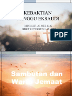 Liturgi Minggu EKSAUDI 29 MEI 2022