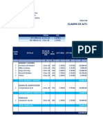 Cuadro de Actualización Y Depreciación de Activos Fijos: Empresa