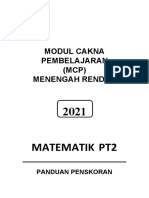 2021 Matematik PT2: Modul Cakna Pembelajaran (MCP) Menengah Rendah