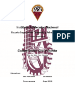 Instituto Politécnico Nacional: Comunicación Oral y Escrita