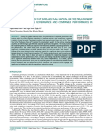 The Moderating Effect of Intellectual Capital On The Relationship Between Corporate Governance and Companies Performance in Pakistan