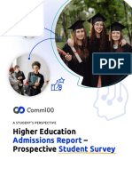 Comm100 Higher Education Admissions Report Prospective Student Survey