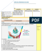 Sesión de Aprendizaje - Día Mundial Del Agua