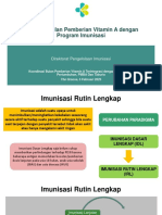 Integrasi Bulan Pemberian Vitamin A Dengan Program Imunisasi