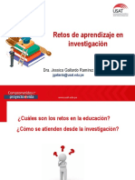 Retos de Aprendizaje en Investigación: Dra. Jessica Gallardo Ramírez