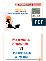 Matematika Ekonomi & Bis Nis: - Fungsi Permintaan