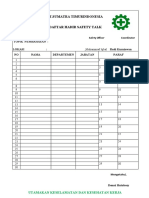 Daftar Hadir Safety