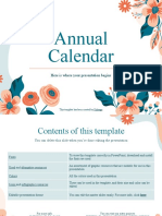 Annual Calendar by Slidesgo