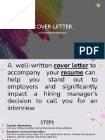 Cover Letter