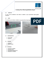 Method Statement - Coating Floor Blistering/Bubbles Repair: 1.0 Objective