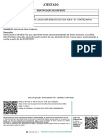 Atestado: Data de Geração: 20/03/2023 21:00 - Validade: 19/04/2023