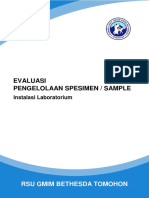 PP. 3.5 (B) BUKTI PEMANTAUAN DAN EVALUASI TERHADAP PENGELOLAAN SPESIMEN