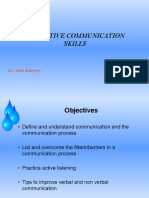 Effective Communication Skills: Dr. Arun Banerjee