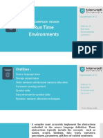 Run Time Environments: CD: Compiler Design