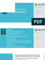 Lexical Analysis: CD: Compiler Design