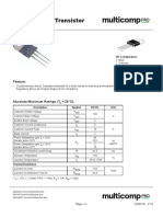 Plastic Power Transistor: Feature