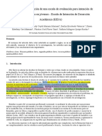 Escalas de intención de deserción académica