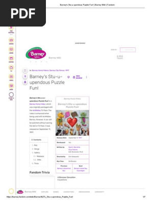 Barney's Stu-u-upendous Puzzle Fun! _ Barney Wiki _ Fandom