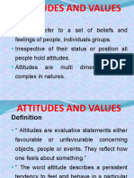 Chapter 5 (ATTITUTE & VALUES)