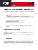 Presenting Conference Presentation