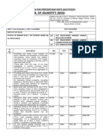 Biil of Quantity (Boq) : Sample Boq For Percentage Rate Quotation