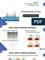 SI-4152 Kuliah 7.2 Estimasi Biaya Pekerjaan Pondasi