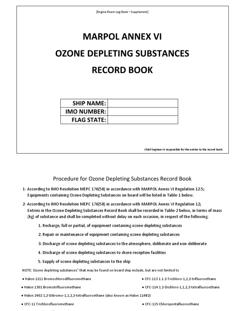 Ozone Depleting Substances | PDF | Ozone Depletion | Industrial Gases