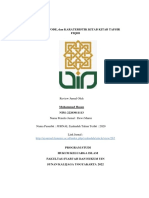 Review Jurnal Studi Al Qur'an (Corak, Metode Dan Karateristik Kitab Kitab Tafsir Fiqhi) MUhammad Hasan - 22203011113