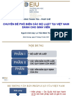 Chuyên Đề Phổ Biến Các Bộ Luật Tại Việt Nam Dành Cho Sinh Viên