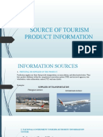 Source of Tourism Product Information