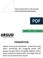 Tugas Pokok Dan Fungsi Ketua Tim Dalam Pelayanan Keperawatan/Kebidanan