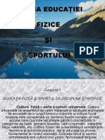 Teoria Educaţiei Fizice ŞI Sportului